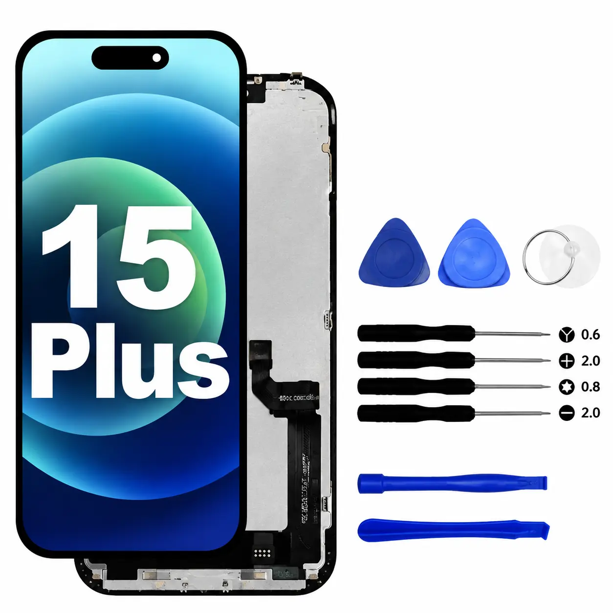 Screen Replacement For iPhone 15 Plus LCD Display Touch Digitizer Repair Kit