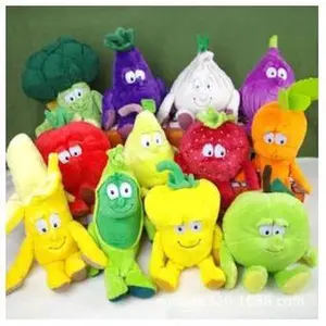 Super Cuute  Fruit Vegetable Plush Toys  Pumpkin Watermalon  Pear  Pineapple Plush For children Chrimas Birthday Gift