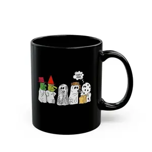 BNB – Great Pumpkin Believer Halloween 11oz/15oz Ceramic Mug, I Got A Rock Meme Coffee Cup Gift for Besties Coworker Colleague on Birthday Halloween Thanksgiving Christmas, Hilarious Office or Home Office Drinkware Reusable And Washable Coffee Cup