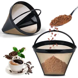 Coffee Filters for Ninja Coffee Filter, Permanent Coffee Filter 4,  for Replacing the Ninja Coffee Bar Brewer, 4 Cone Permanent Coffee Filter, 2 count