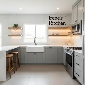 Grey shaker 10*10 Kitchen Cabinets Set