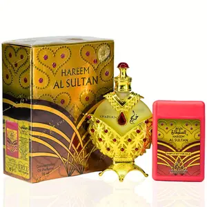 Hareem Al Sultan Gold CPO – 35ML (1.1 OZ) With Free Gift Spray EDP – 20ML by Khadlaj – Luxury Perfume Oil, Arabian Perfume, Unisex Fragrance, Perfume Gift Set