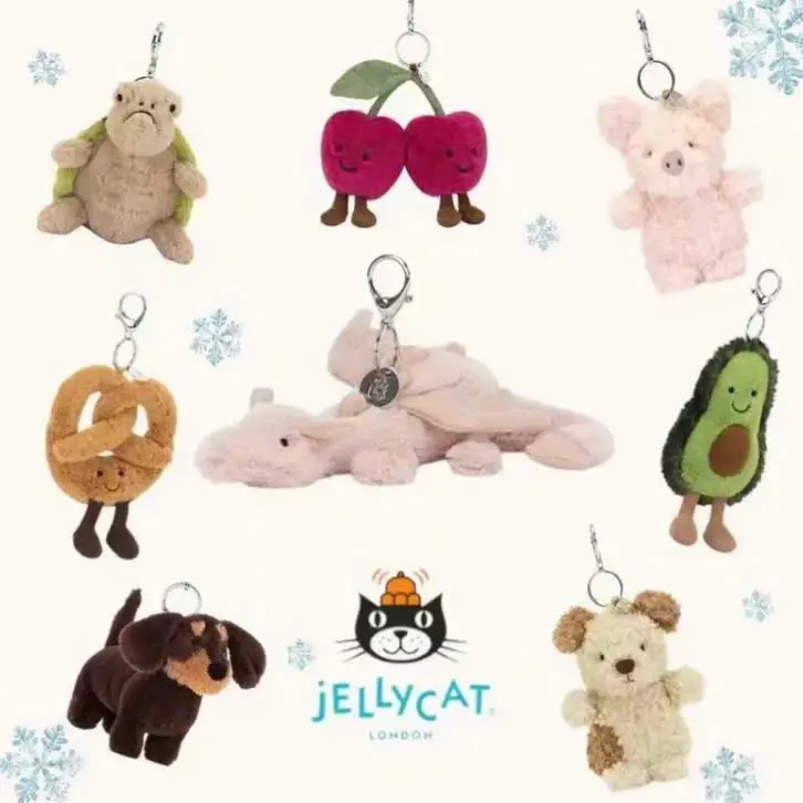Jellycat Mini Plush Keychain – Cute Soft Toy Charm for Everyday Accessories & Gift Giving