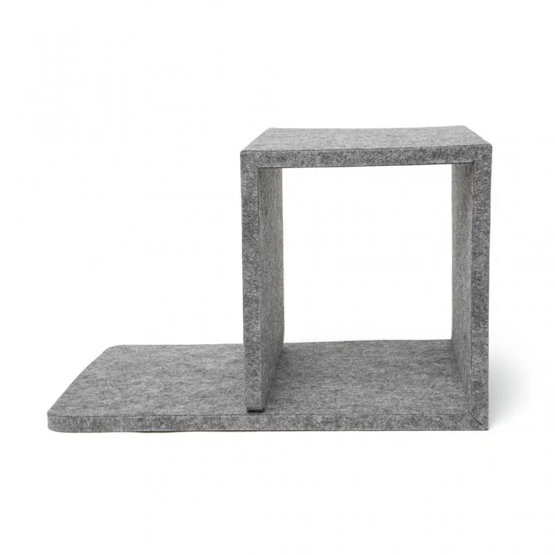 Kikkerland Cube Bedside Table- Removable Bedside Table- Extra Bed Storage - Removable Storage