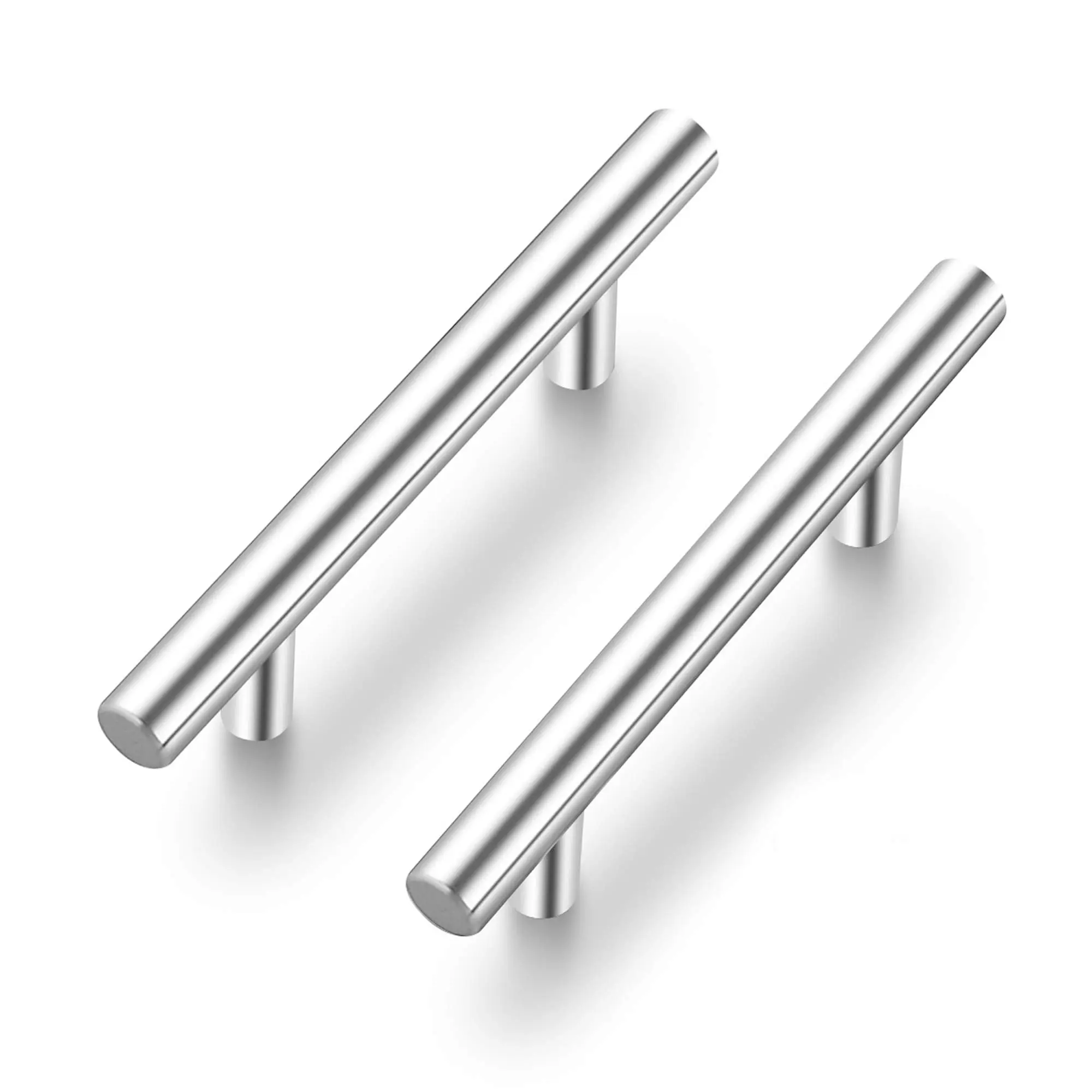 Ravinte Heavy Duty Durable & Strong Stainless Steel Cabinet Pulls - 6 in Length, 3.5 in Hole Center, Matte Black Door Handles for Kitchen Cupboards, Chest