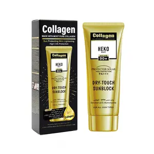 HEKO BEAUTY sunscreen, prevents sunburn and tanning,Beach-Ready SPF90+ Collagen Waterproof Sunscreen、DryTouchSunscreen、Outdoor Daily Repair Soothing Sunscreen