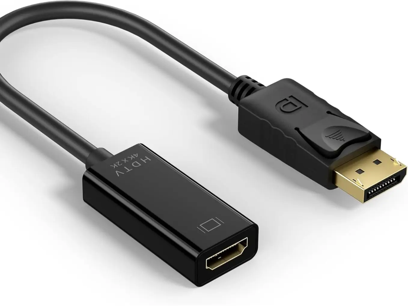 4K DisplayPort to HDMI Uni-Directional Adapter, DP 1.2 to HDMI 1.4, Gold-Plated Male to Female Computer Accessory for Lenovo Dell HP Passive Displays, Accessories