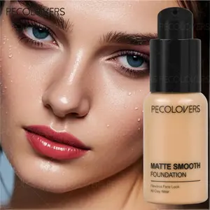 Liquid Foundation Cream Full Coverage Concealer Whitening Moisturizer Oil-control Waterproof Face Foundation Makeup