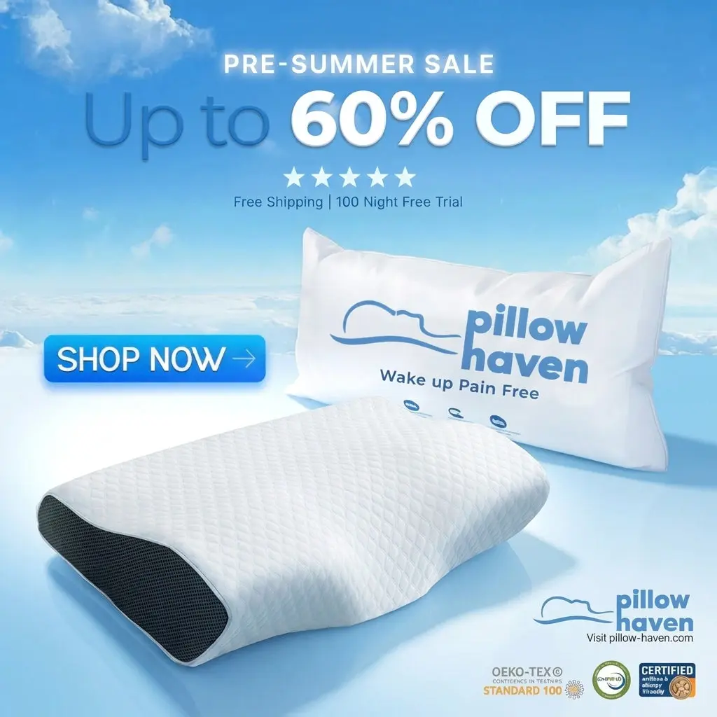 The Pillow That Silences Snoring - By Fixing Your Sleep Posture | Pré Summer Sale