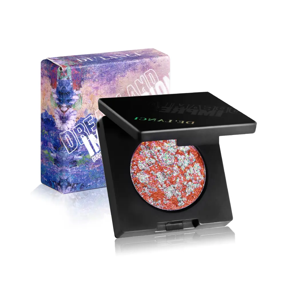 De' Lanci Duochrome Multichrome Pressed Powder Eyeshadow Palette - 16 Wildly Different Highly Pigmented Shades, Chameleon Pigments, Long-Lasting Formula, Makeup for Clubbing Dramatic Looks