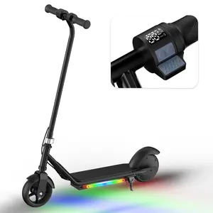 Hopcycle Electric Scooter for Kids Aged 6-12, 3/6/10MPH Speed, 3 Heights (IK3Pro), Magnetic Charging, Colorful Lights, LED Display, 150W Motor Kids Scooter