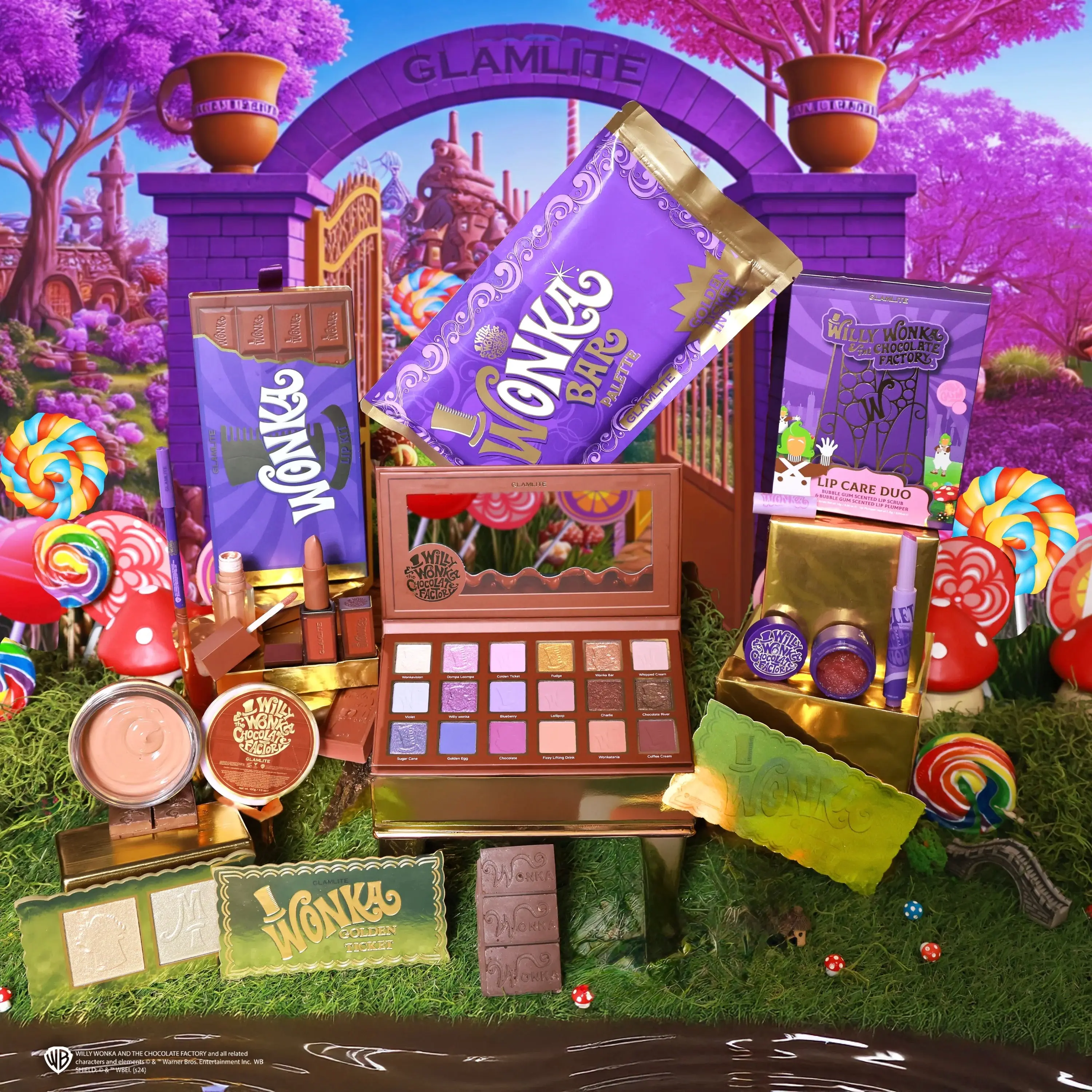 Willy Wonka x Glamlite Makeup Set Willy Wonka x Glamlite Makeup Set