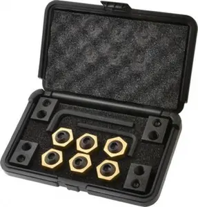 Mitee-Bite 12-Piece Fixture Clamp T-Slot Kit - 1" Step Block, 11/16" T-Slot, 1/2-13 Stud Thread, 3/8" Nut Width, Manufacturer Part #10646