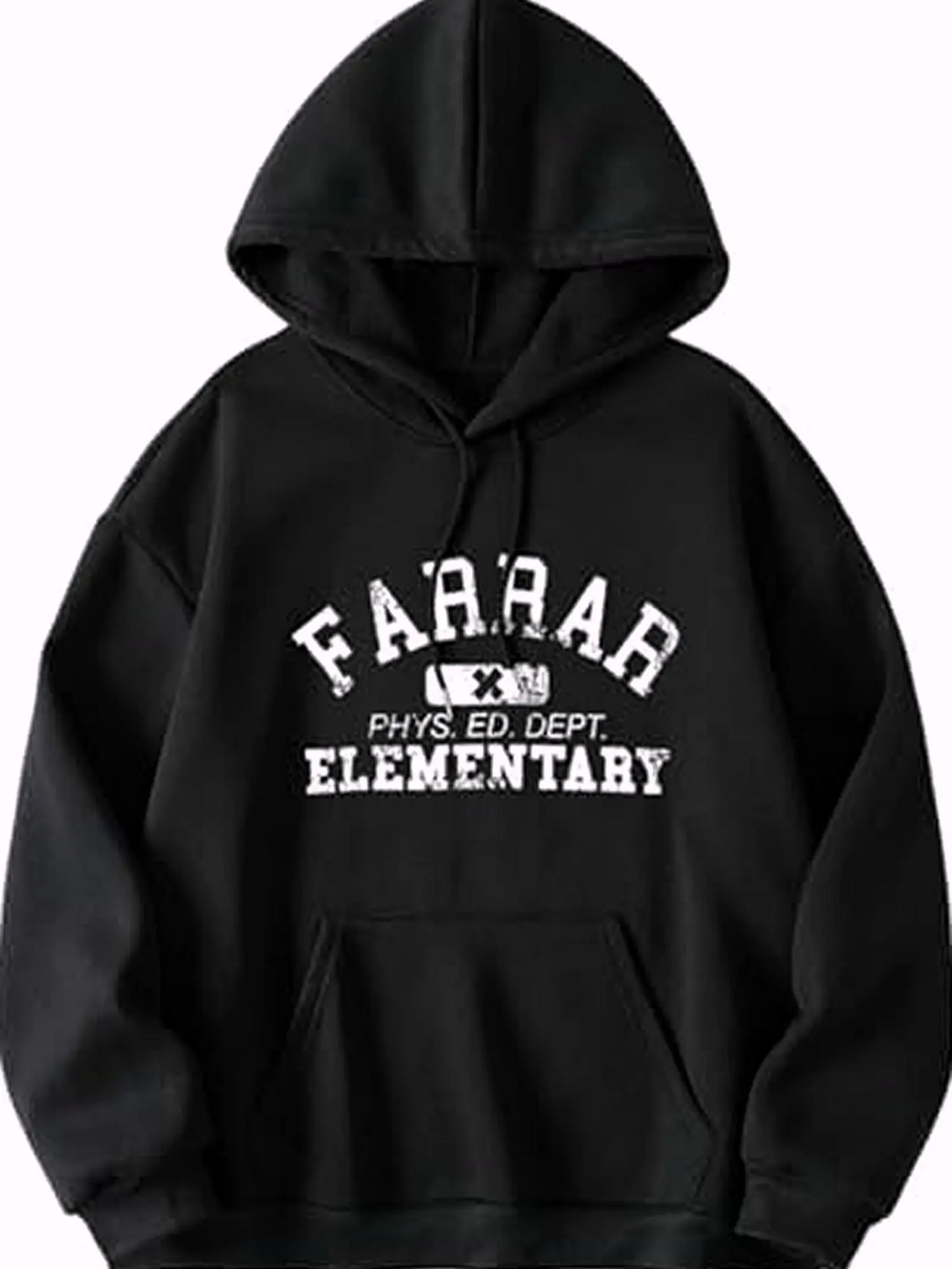 SamColby Farrar PHYS.ED Graphic Hoodie Casual Street Style Fleece Fabric Pullover Hooded Sweatshirt Tops Trendy for Women for Men