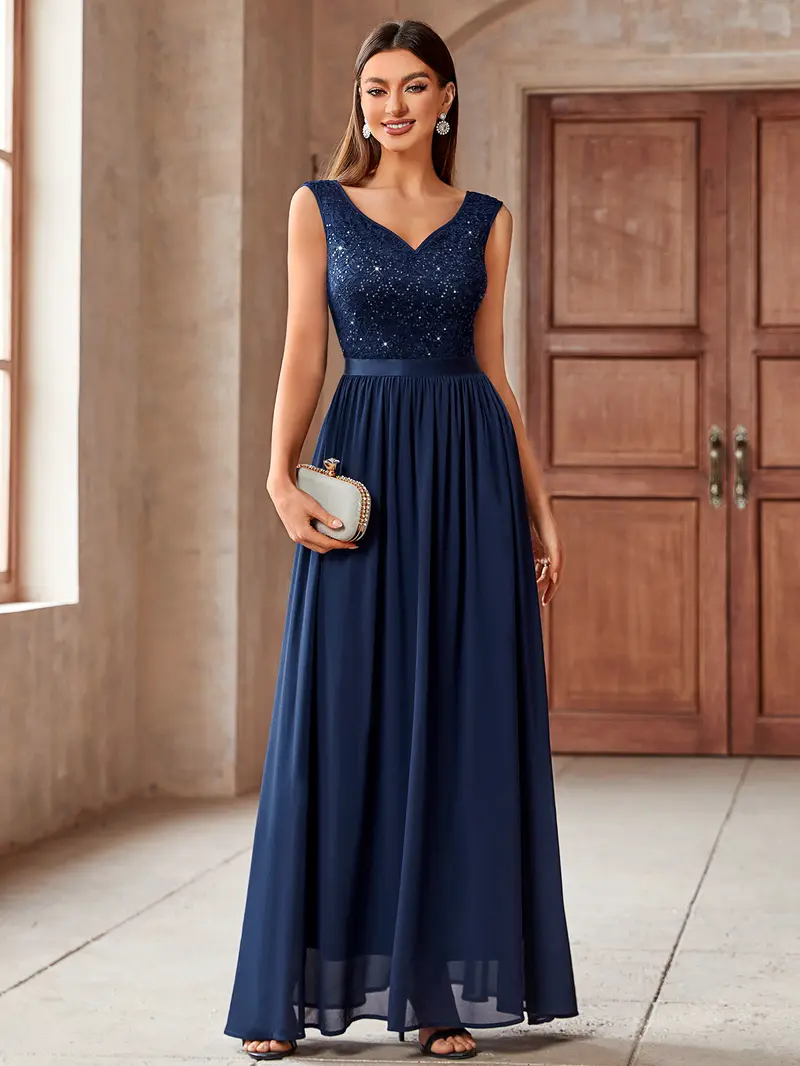 navy blue wedding dress guest - TikTok Shop