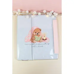 Currently Hibernating with a Book Kindle Case Insert Snuggly Bear & Pink Snowflake Design for Kindle Colorsoft Paperwhite Oasis Scribe 2024 2021 2022 2020 Premium Satin Photo Paper Water-Resistant Semi-Gloss Finish