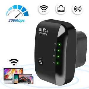 2026 WiFi Range Extender Booster, Wireless Signal Repeater, 5000 Sq Ft Coverage Area, 300Mbps Transmission Speed, 2.4GHz Frequency Support, Handles 60 Connected Devices, Simple Home Network Setup Repeater
