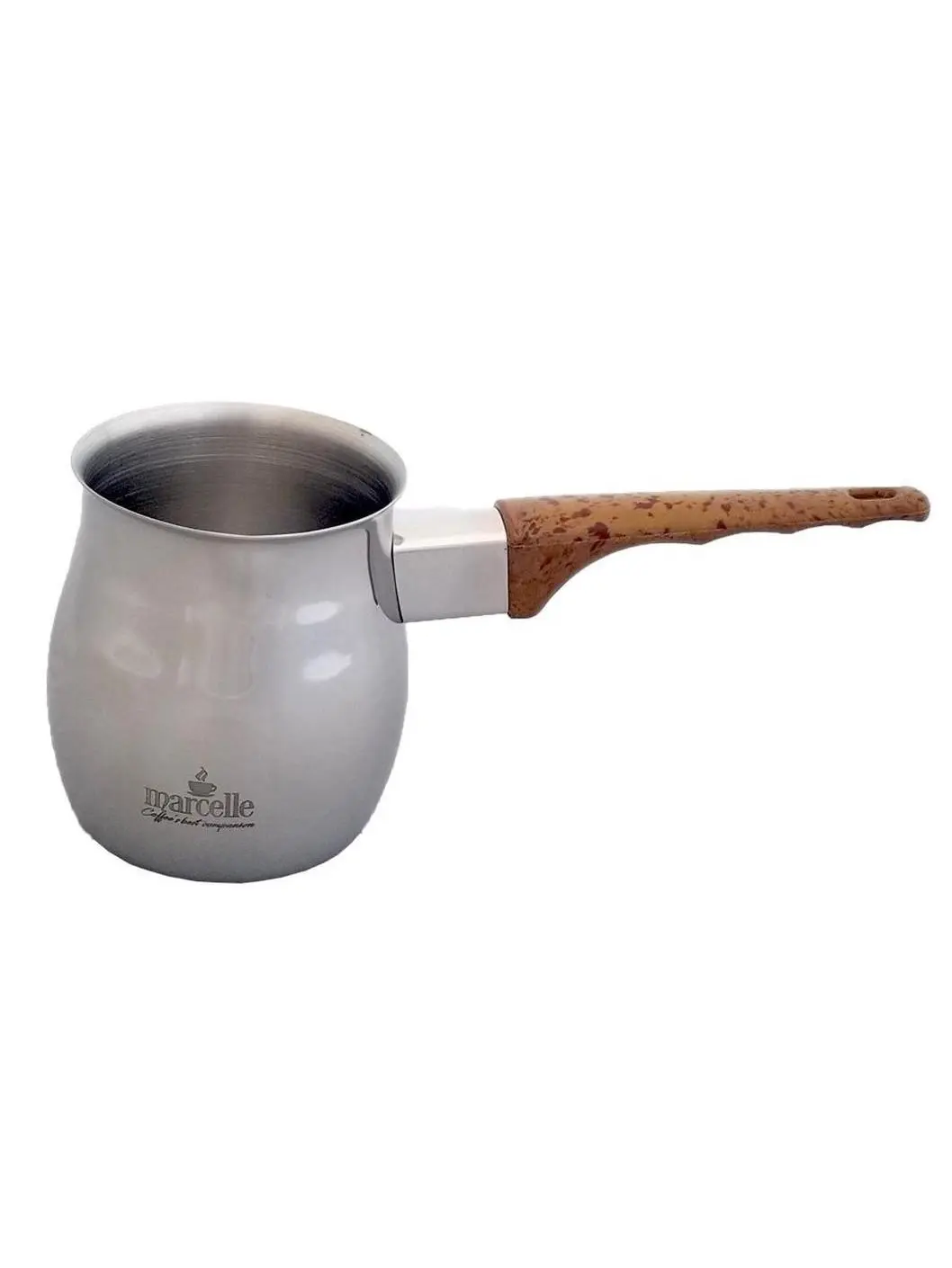 Marcelle W04W156 12 oz Stainless Steel Milk & Coffee Warmer Pot