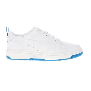 PUMA Mens Rebound V6 Low Boys And Girls Club Lace Up Sneakers Shoes Casual - White