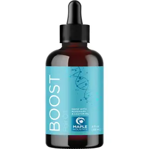 Maple Holistics Boost Hair Oil for Thicker-Looking Hair miracle biotin oil Haircare Avocado Coconut Moisturizing Rosemary Hydrating Nourishing Pumpkin Organic Argan Oil Flawless