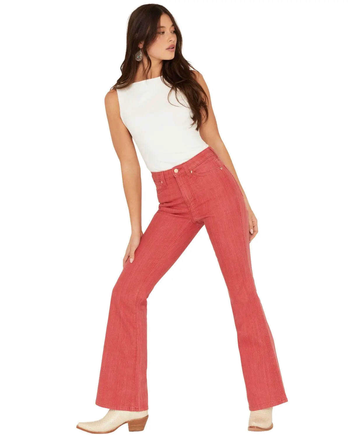 Wrangler Women's X Lainey Wilson Women'S High Rise Slim Flare Stretch Denim - 112380474