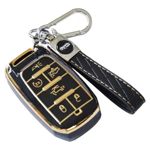 Dodge Key Fob Cover for RAM 1500 2500 3500, 4-5 Button 2019-2022, Tpu Material, Includes Keychain, Smart Remote Accessory Protector