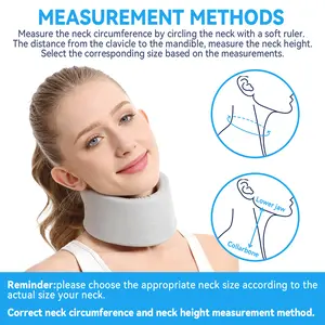 Soft Foam Neck Brace for Sleeping | Large Cervical Collar | Neck Pain & Spine Pressure Relief Universal Wrap