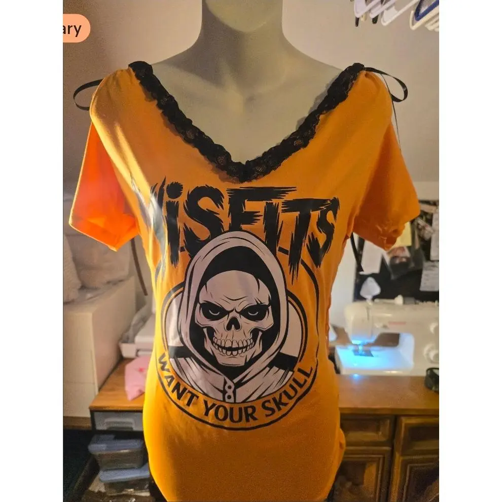 Misfits Reconstructed Corset T-Shirt Dress | Handmade One-of-One Upcycled Dress
