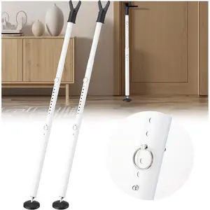 Sliding Door Lock  Bar 2Pack, Portable Door Stoppers Home  for Bottom of Door, Hotel Front Door Locks for Travelers ,Window  Lock,Apartment Sliding Glass Screen Door