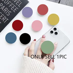 Solid Color Design Soft Silicone Mobile Phone Grip Holder, Collapsible & Expandable Phone Grip Stand, Phone Accessories for Smartphones, Cell Phone Mount, Cellphone