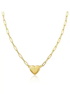 14K Gold/Silver-Plated Heart Shape Pendant Magnetic Necklace for Women Dainty Fashion Choker Necklace Jewelry love Party Valentine's Day Gift