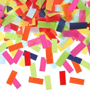 300 Grams Rectangle Paper Confetti Multicolor Foil Sprinkles Table Confetti for  Shower Clubs Weddings Birthday Celebrations Fiesta Party Decor, 0.79 x 1.97 Inch