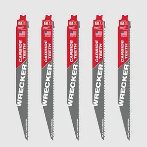 Milwaukee 48-00-5542 5PC 9" 6 TPI WRECKER with SAWZALL Blade