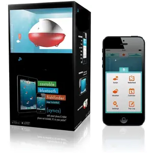 Portable Wireless Bluetooth Fish Finder: Depth Finder with 135ft Range, 10+ hrs Battery Life, iOS & Android Compatibility