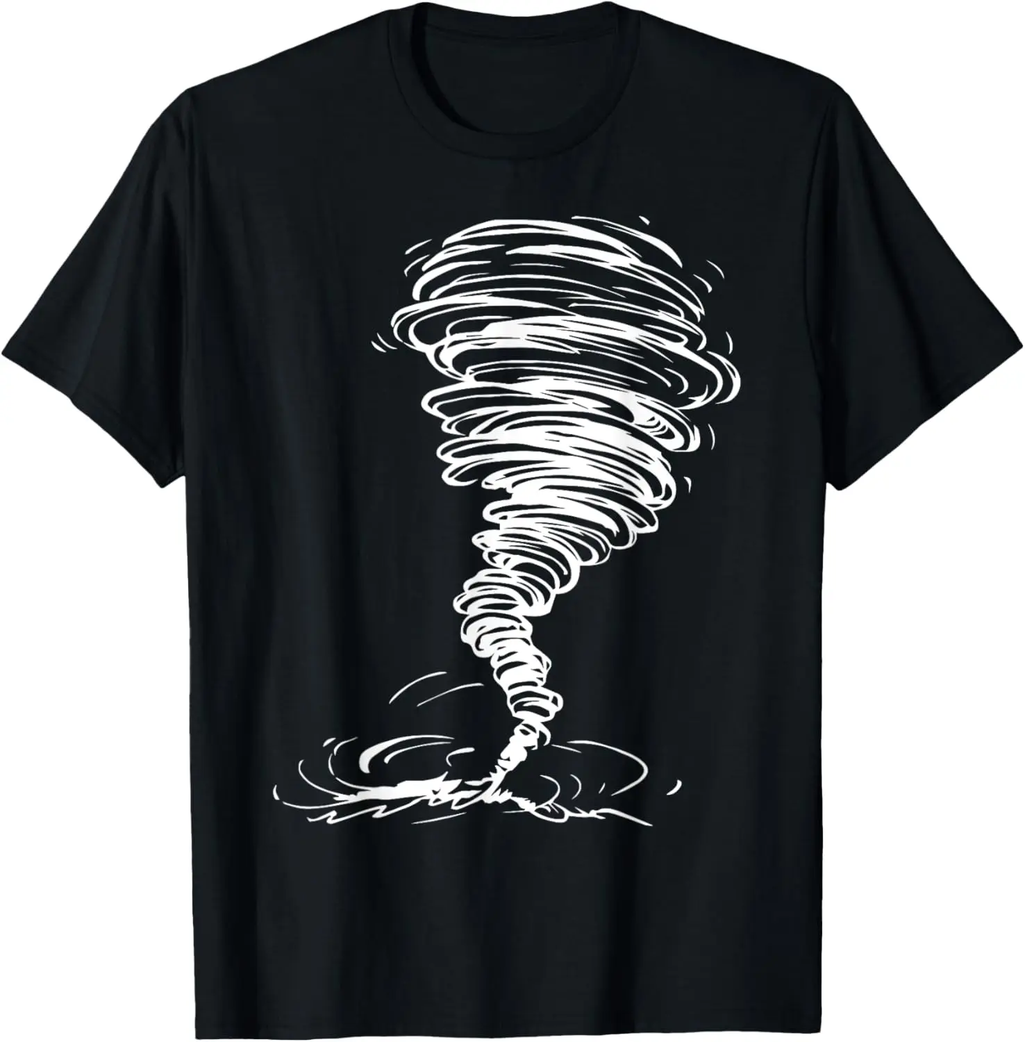 Women's Casual Tornado Graphic T-Shirt, Soft Lightweight 100% Cotton Short Sleeve Top for Everyday Wear, Shortsleeve