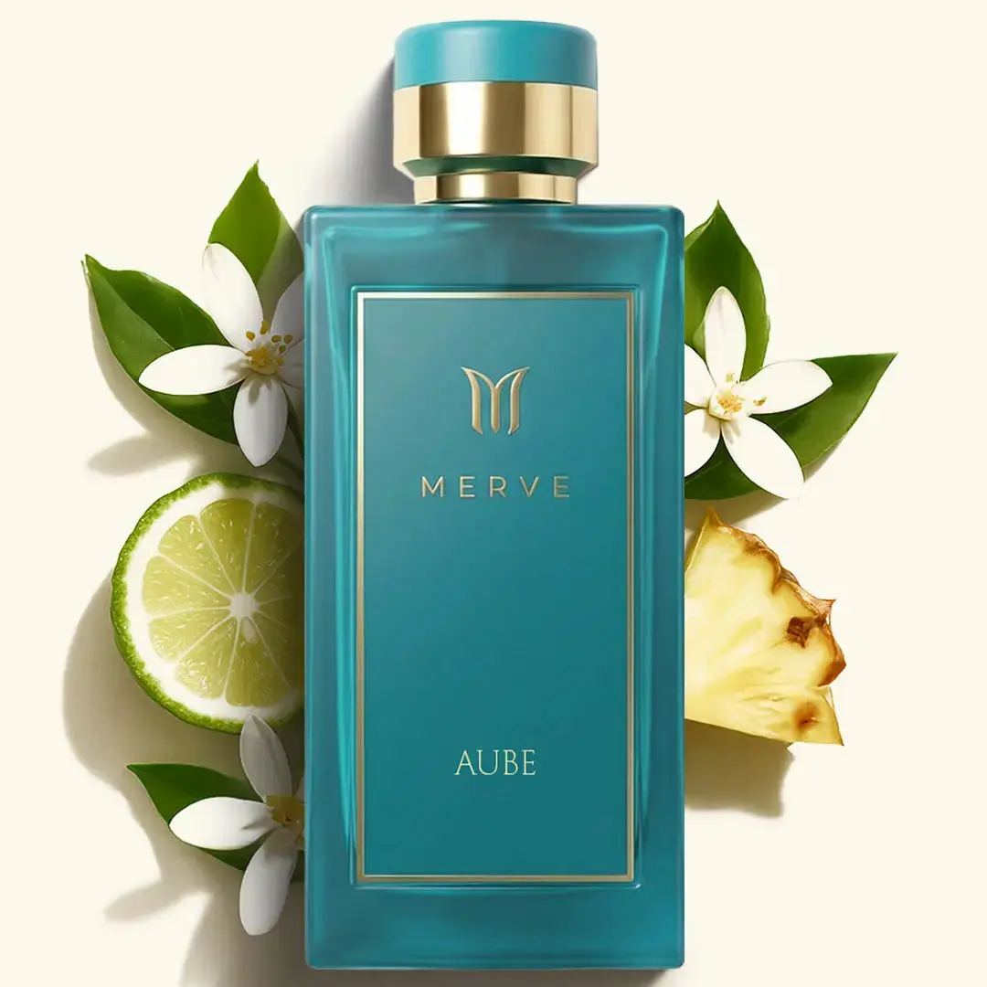 Merve Aube Perfume For Women 3.4 oz | Long Lasting 12+ Hours | Amber, Freesia, Vanilla, Citrus, Musk, Aquatic, Fruity | Eau de Parfum | Vegan & Cruelty Free | Gift for Her