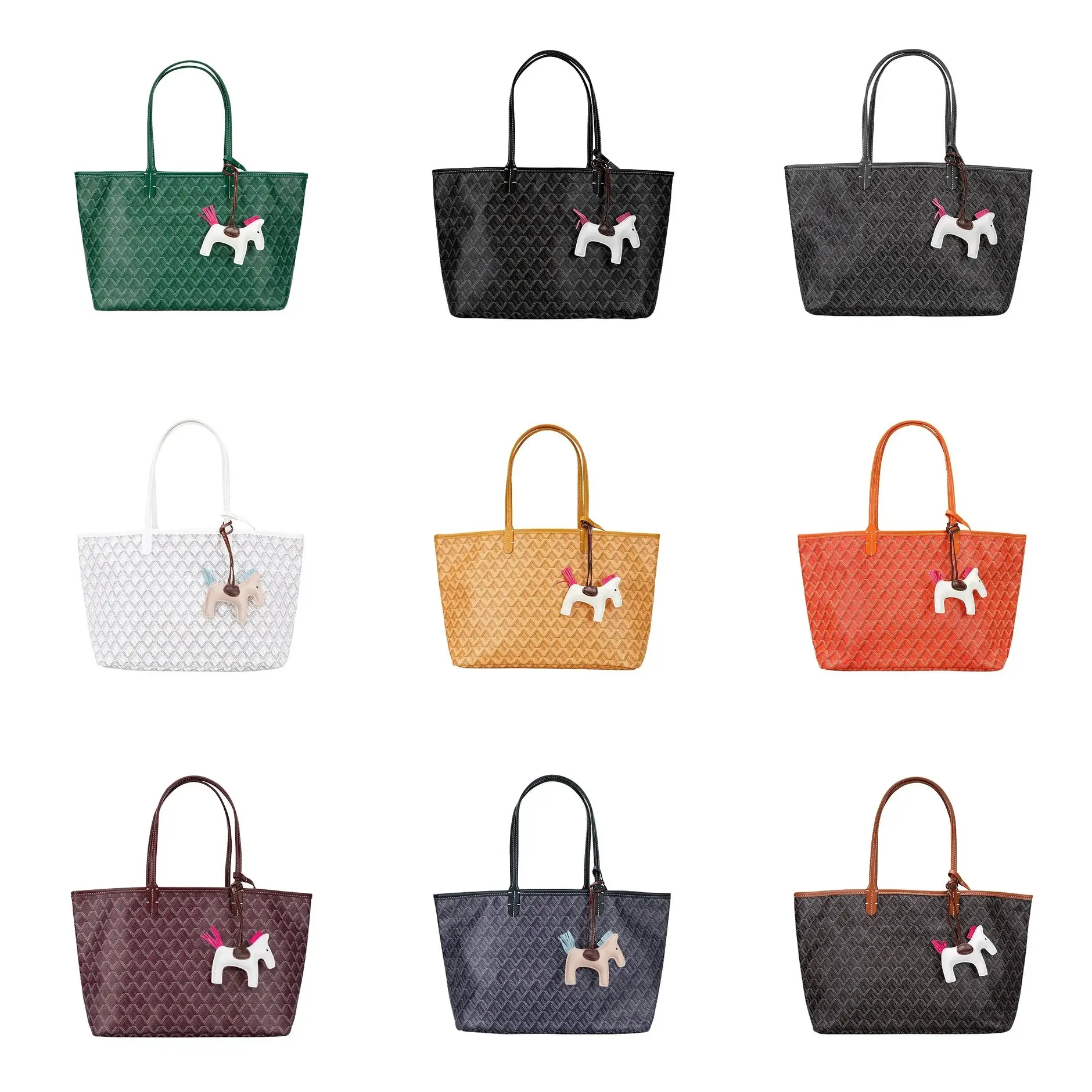 GY Tote Bag A+++++  Shoulder Bag  Large-Capacity Shoulder Bag  Double-Sided Leather Tote Bag  Quilted Wallet