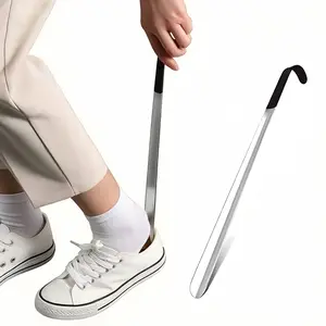 Extra-Long Flexible Plastic Shoehorn, 16.5 Inch Long, Suitable for Various Shoe Styles, No Bending Over, Universal Fit