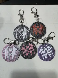 Sleep Token Logo Print Circle Form Keychain, PLA Plastic Material, Available in Multiple Colors