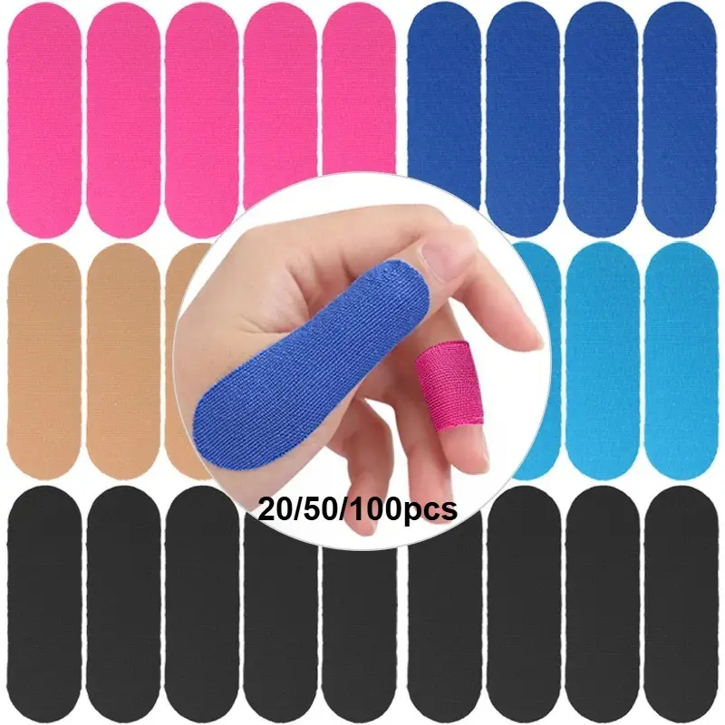 Anti Friction Motion Finger Protection Tape, Athletic Tape, Volleyball Tape, Breathable Flexible Elastic Adjustable, 20/50/100pcs for Men & Women, Universal Sports Gear
