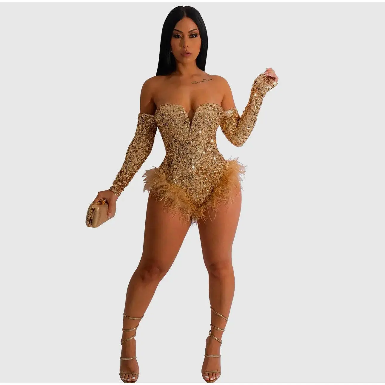 Sparkly sequin bodysuit strapless Sparkly sequin bodysuit strapless