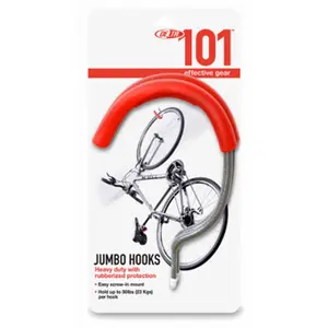 212 MAIN Jumbo J Hook (Large Hook), Pack of 24, Easy-Mount Bike Hanging Fastener
