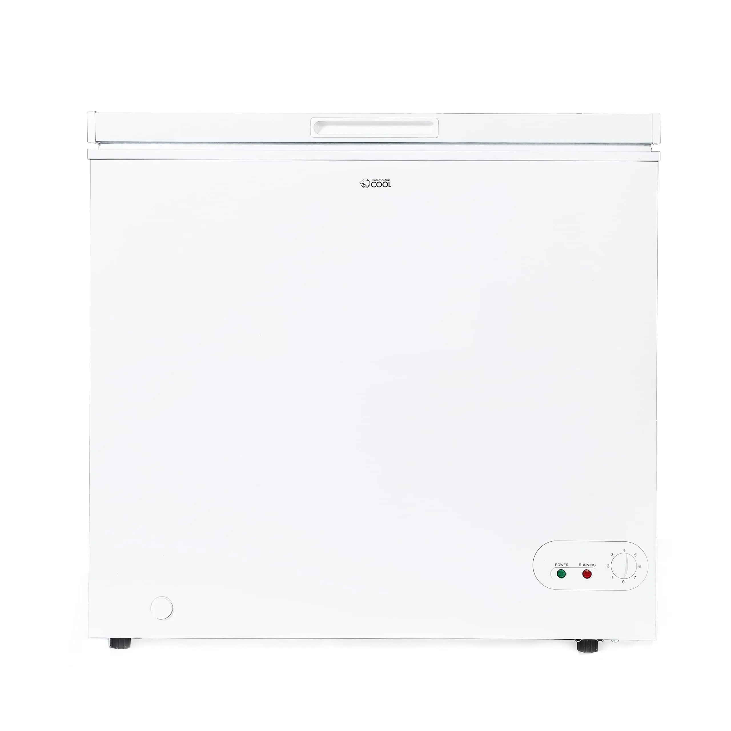 Commercial Cool 7.0 Cu. Ft. Chest Freezer, Deep Freezer Holds Up To 245 Lbs. of Frozen Food, Removable Storage Basket, Mechanical Temperature Control, Manual Defrost, R600a Refrigerant, CCFE76, White