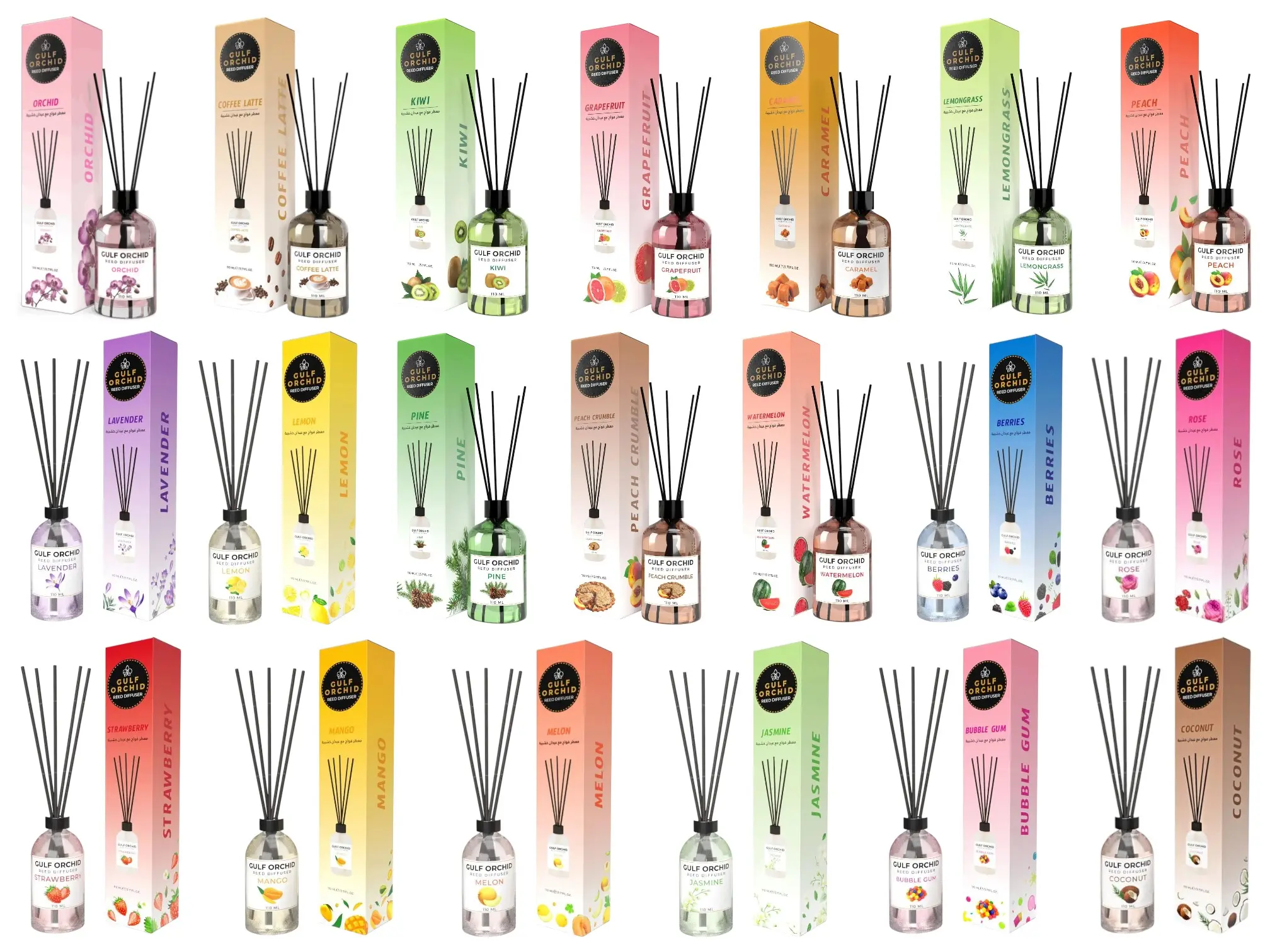 110ml Gulf Orchid Reed Diffuser 110ml Gulf Orchid Reed Diffuser