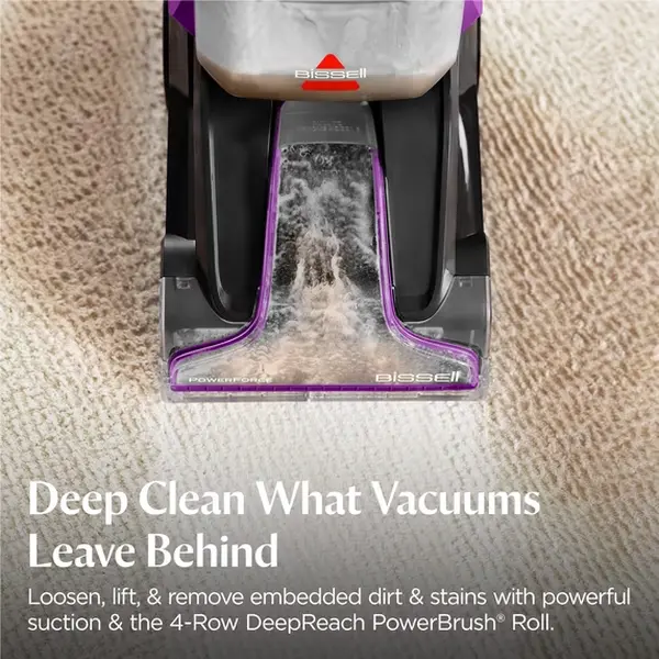BISSELL PowerForce PowerBrush Upright Deep Cleaner, for Carpet, Compact and Lightweight