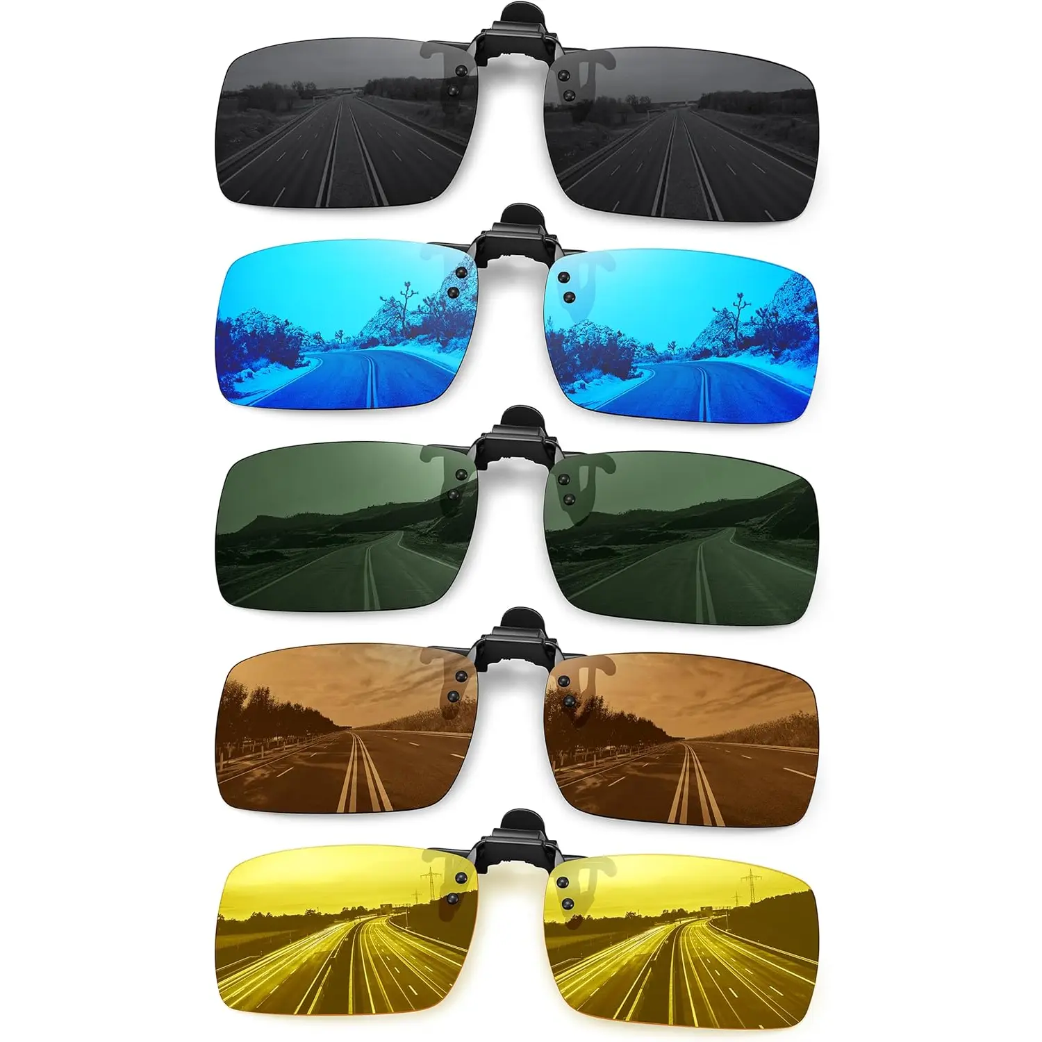 MEETSUN Polarized Clip on Sunglasses for Men Women Sports Fishing Driving Hiking Fit over Prescription Glasses