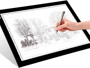 A4 LED Copy Board Light Tracing Box, Adjustable USB Power Artcraft LED Trace Light Pad for Tattoo Transferring, Drawing, Sketching, Animation, Stenciling, Diamond Art Painting Accessories