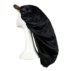 RED by KISS Satin Visor Braid Bonnet - Black