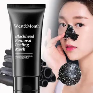 Bamboo Charcoal Facial Mask Deep Cleansing Pore Strips - Blackhead & Acne Treatment for Nose and Face, Oil Control & Anti-Blemish Care, 50g Skincare Gentle Nourishing Peel Radiant Sensitive Comfort Skin Repair