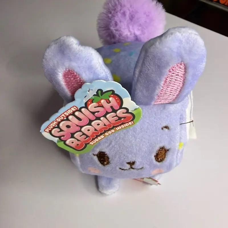 Squishy Berries Plush Toy - Cute Stuffed Animal with Plush Fabric, Cute Look, Stress Relief Toy for 3-4 Years Kids, House Decoration Companion
